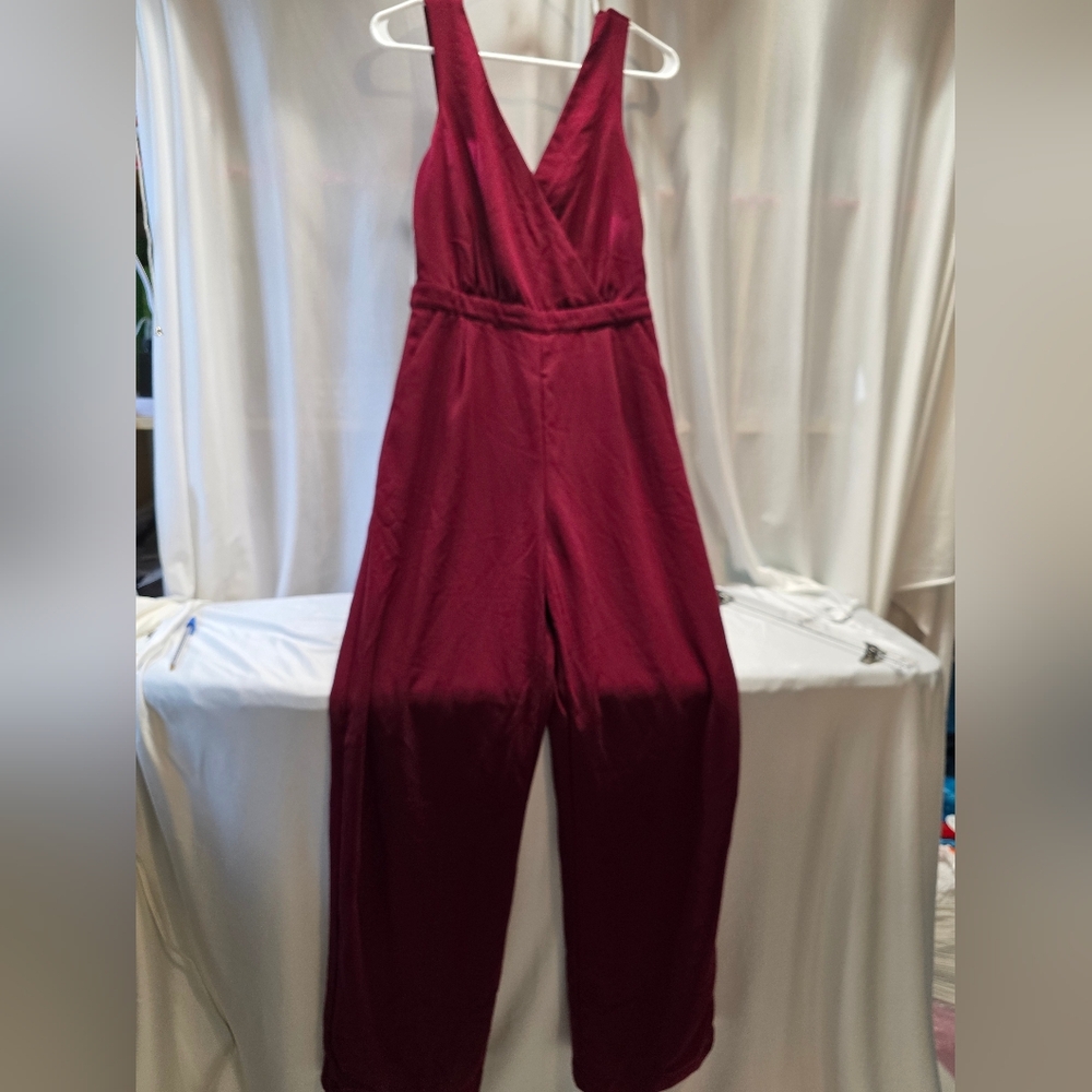 Lulu's Burgundy Jumpsuit